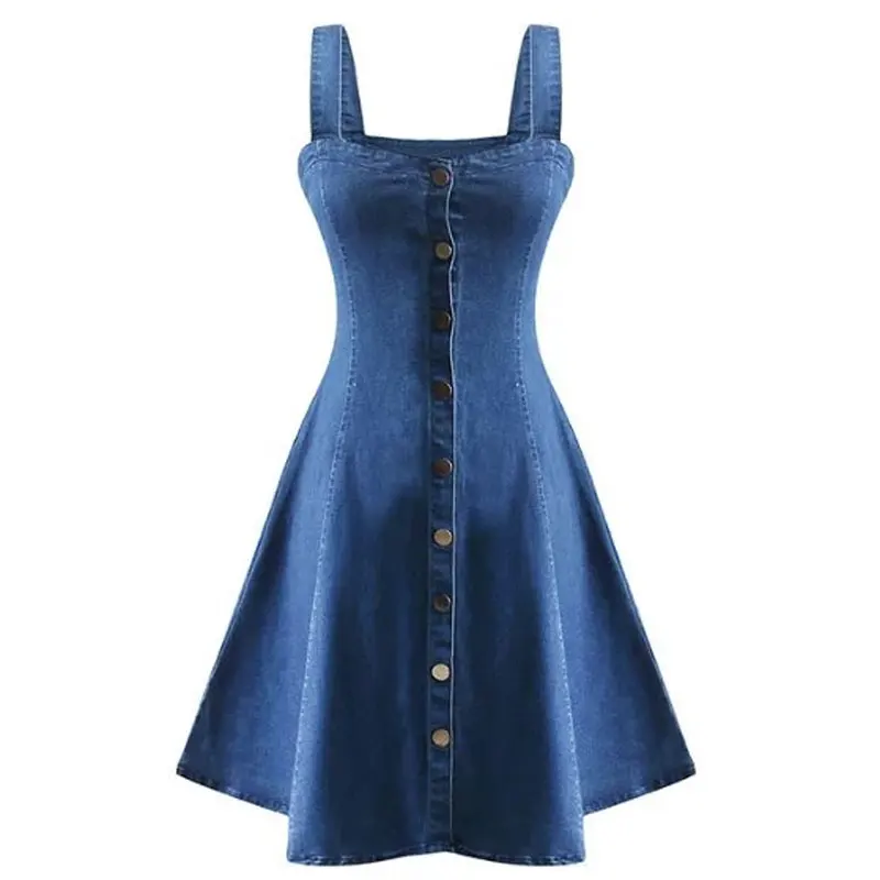 Летнее платье женское джинсовое платье трапециевидный ремень Бандажное платье robe femme ete синее платье Элегантное с открытыми плечами vestido - Цвет: Blue