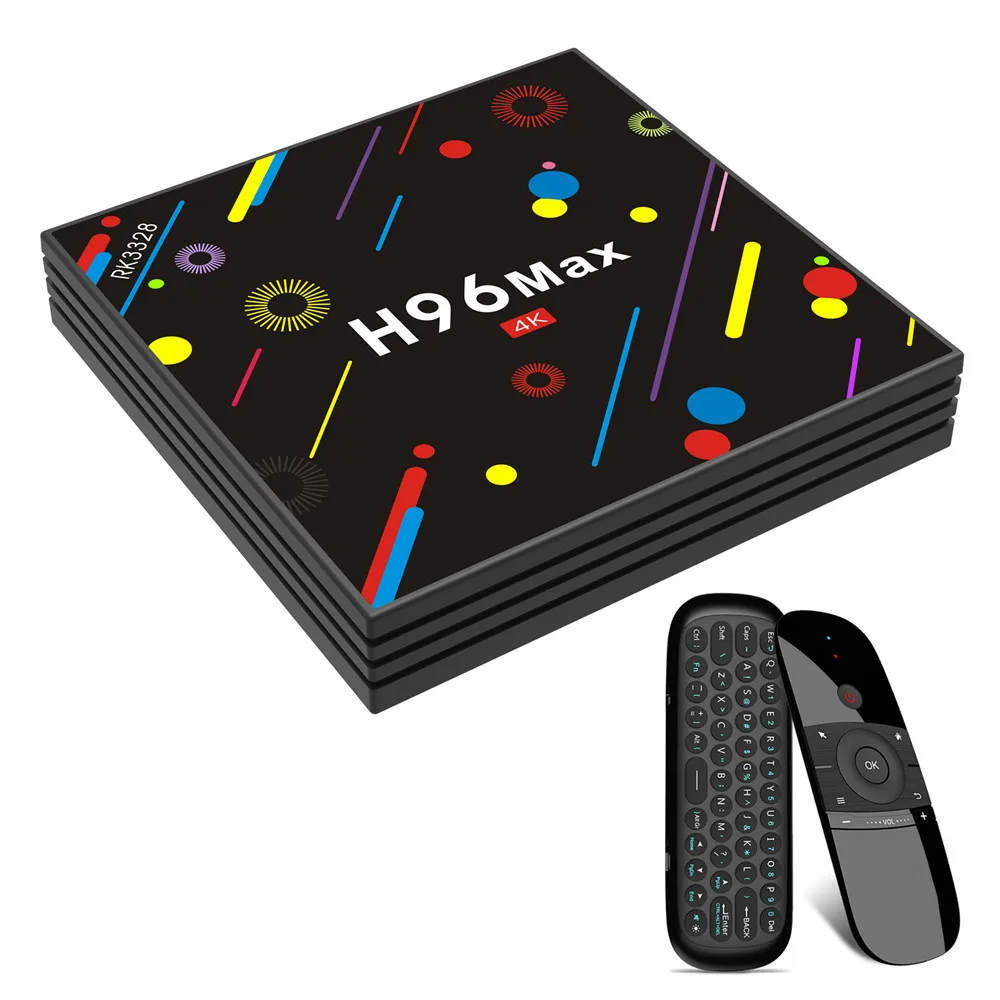 H96 MAX H2 Smart ТВ Box Android 7 1 RK3328 4 ядра GB/32 GB K VP9 HDR10 Wi-Fi Bluetooth 0 Media Player Декодер каналов