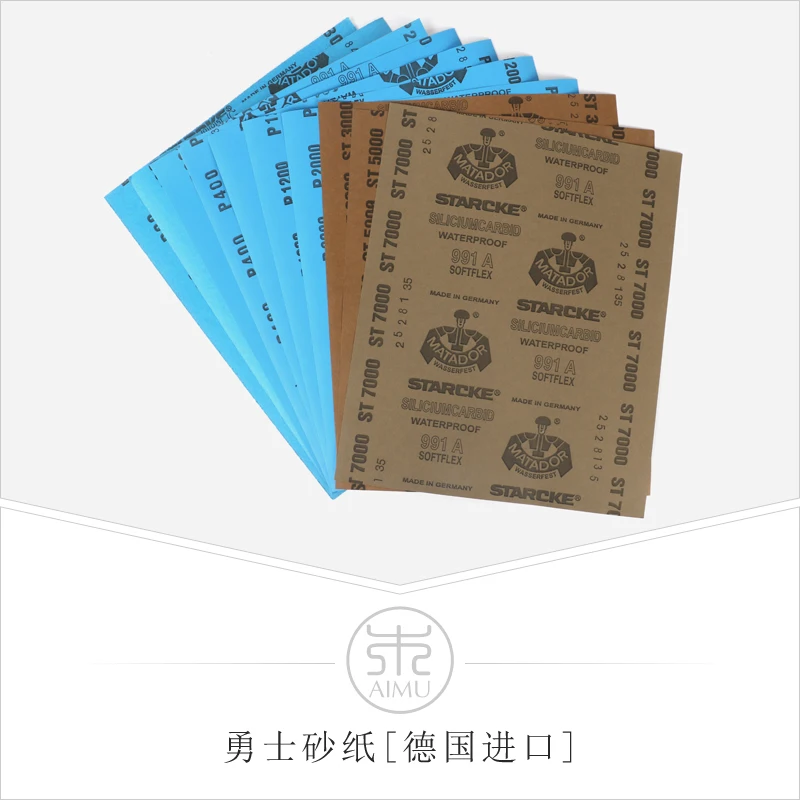 

10 pieces sandpaper set 80Grit to 7000 Grit Sanding paper water/dry