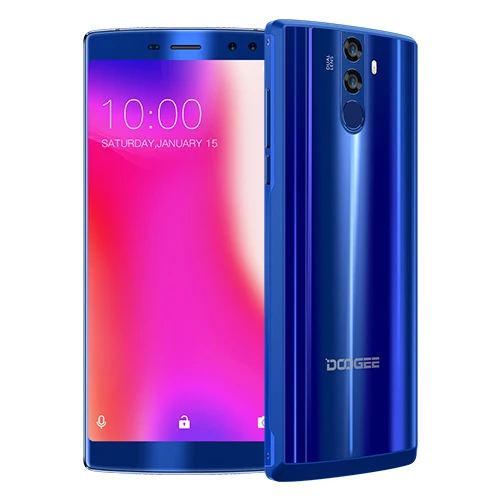 DOOGEE BL12000 смартфон 12000 мАч Быстрая зарядка 6,0 ''18: 9 FHD+ Восьмиядерный процессор MTK6750T 4 Гб ОЗУ 32 Гб ПЗУ четырехъярусная камера 16,0 Мп Android 7,1 - Цвет: Blue