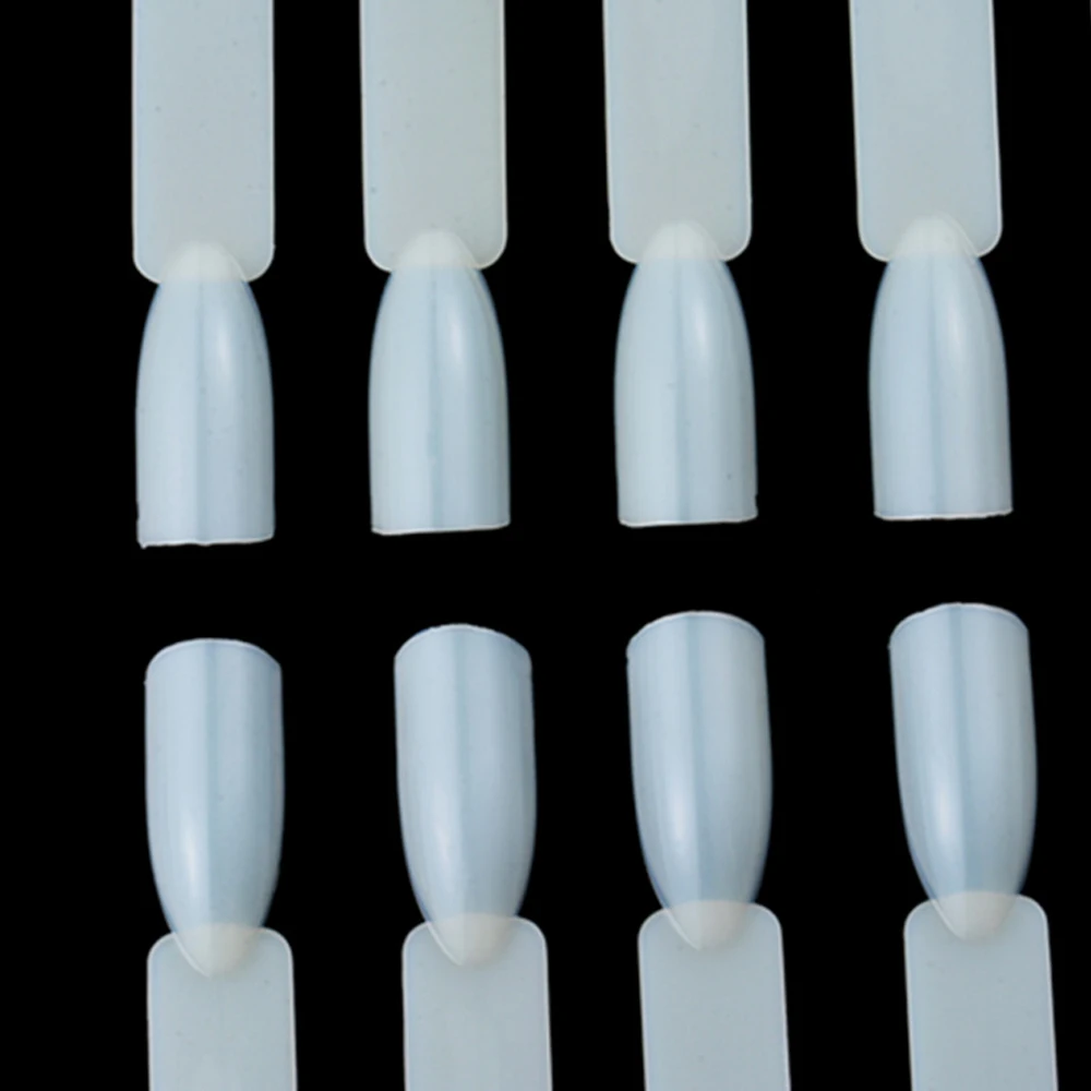 Натуральные/Черные накладные ногти дисплей бортовой вентилятор в форме акрилового УФ-лака цветная карта маникюр Дизайн ногтей инструменты для практики