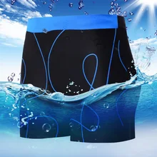 New men's swimwear boxer shorts simple and generous fashion hot spring swimming men's swimming trunks