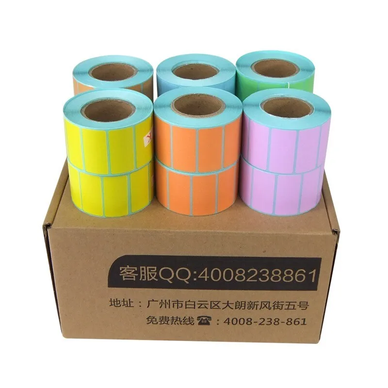 

Color Thermal Label 40mm x 30 mm Roll of 800 Stickersdirect thermal 9 available colours