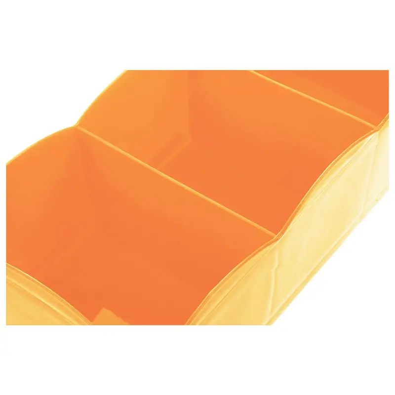 New-4 underwear socks ties lingerie Drawer Closet Organizer Plastic Storage Box Orange