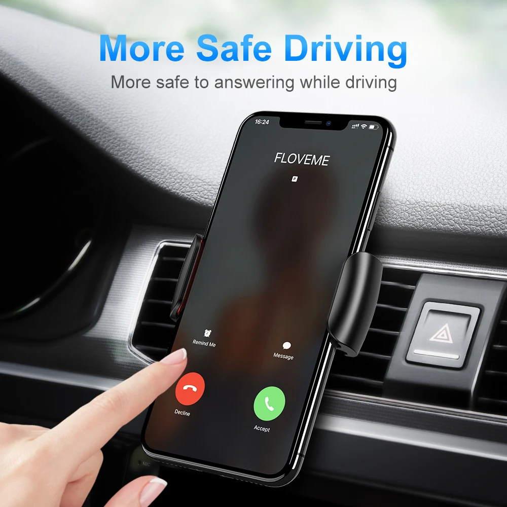 FLOVEME Auto Telefon Halter Für iPhone 11 Pro Max Air Vent Steckdose Montieren Telefon Halter Stehe