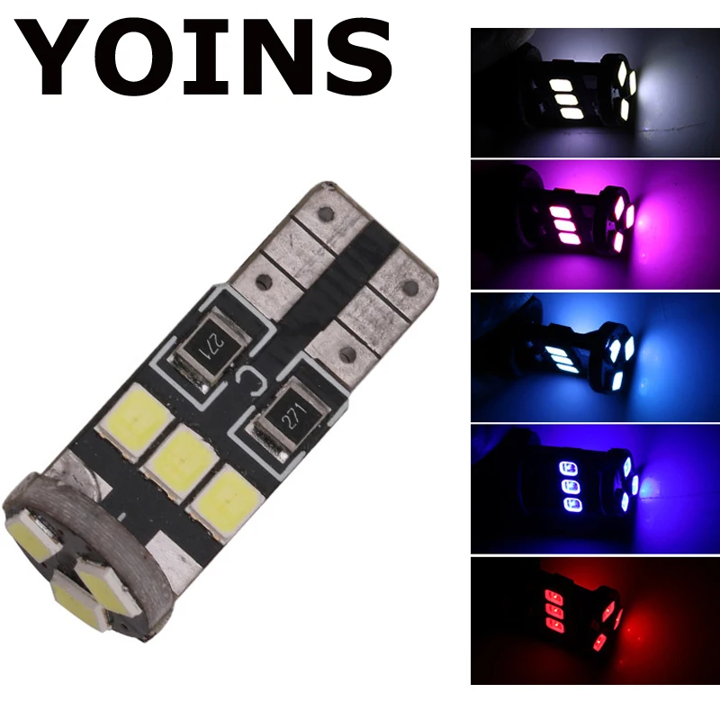 2 шт. Автомобильный светодиодный t10 источник света 9 SMD 2835 Светодиодный CANBUS T10 W5W 147