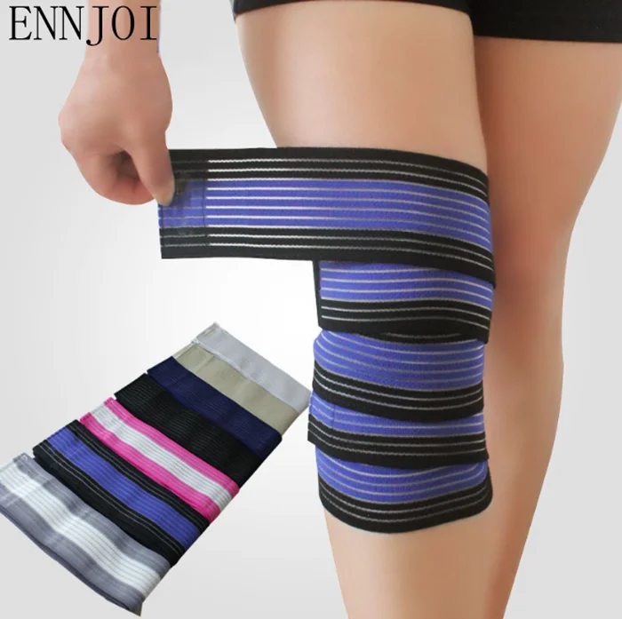Elastic Breathable Warmth Anti sprain Bandage Knee Support Pad Basketball font b Football b font Volleyball
