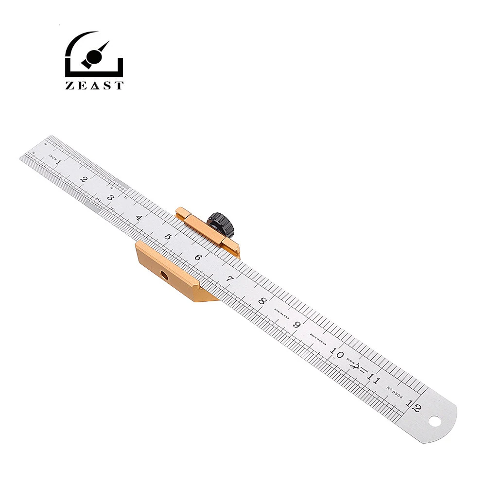 

Woodworking 45 Degrees Angle Line Caliber Ruler Gauge 300mm Precisions Measuring Gauges Scribe Tool Woodworking Tool