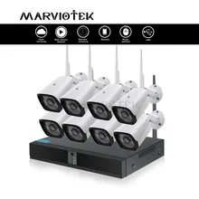 4CH 1080P Беспроводная система камер домашней безопасности IP камера WiFi DVR комплекты CCTV камера система наружного видеонаблюдения 4 камеры s