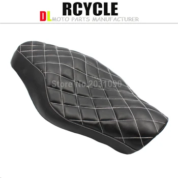 

Driver Passenger Seat Cushion Leather Pad For Harley Davidson Sportster XL 883 1200 Forty Eight Iron