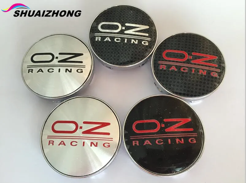 

4pcs 56mm 60mm 65mm 68mm OZ O.Z logo Car emblem Wheel Center Hub Cap wheel Badge covers Stickers car styling