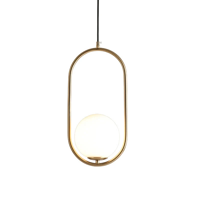 Nordic Minimalist Art Decoration LED Pendant Light Creative Glass Crystal Cafe Bar Bedroom Minimalist Restaurant Bar Lighting (13)