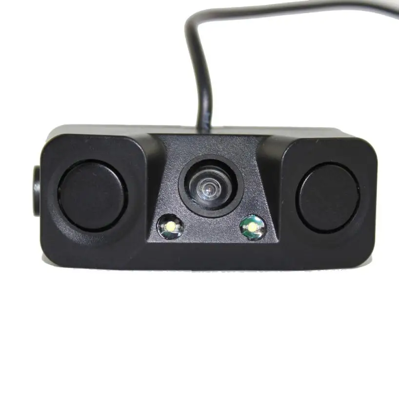 

Night Vision camera monitor 2LED Car Rear View Camera with Radar Parking Sensor Dropshipping J20