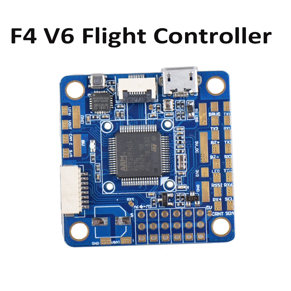 

F4 V6 Flight Controller OSD STM32 F405 5x UARTs 30.5x30.5mm for RC Nova 235mm Robocat 270 FPV Drone Quadcopter