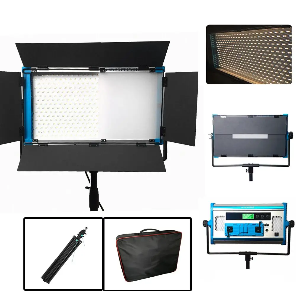 

New APP & Remote Control RGB LED Lamp Photography Continuous Soft Lighting Set Photo Studio Video Film Light + tripod + handbag