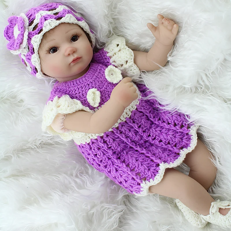 

2018 Kids Doll Gift Toys 45CM High Quality Soft Vinyl Lifelike Silicone Doll Baby Girl Reborn