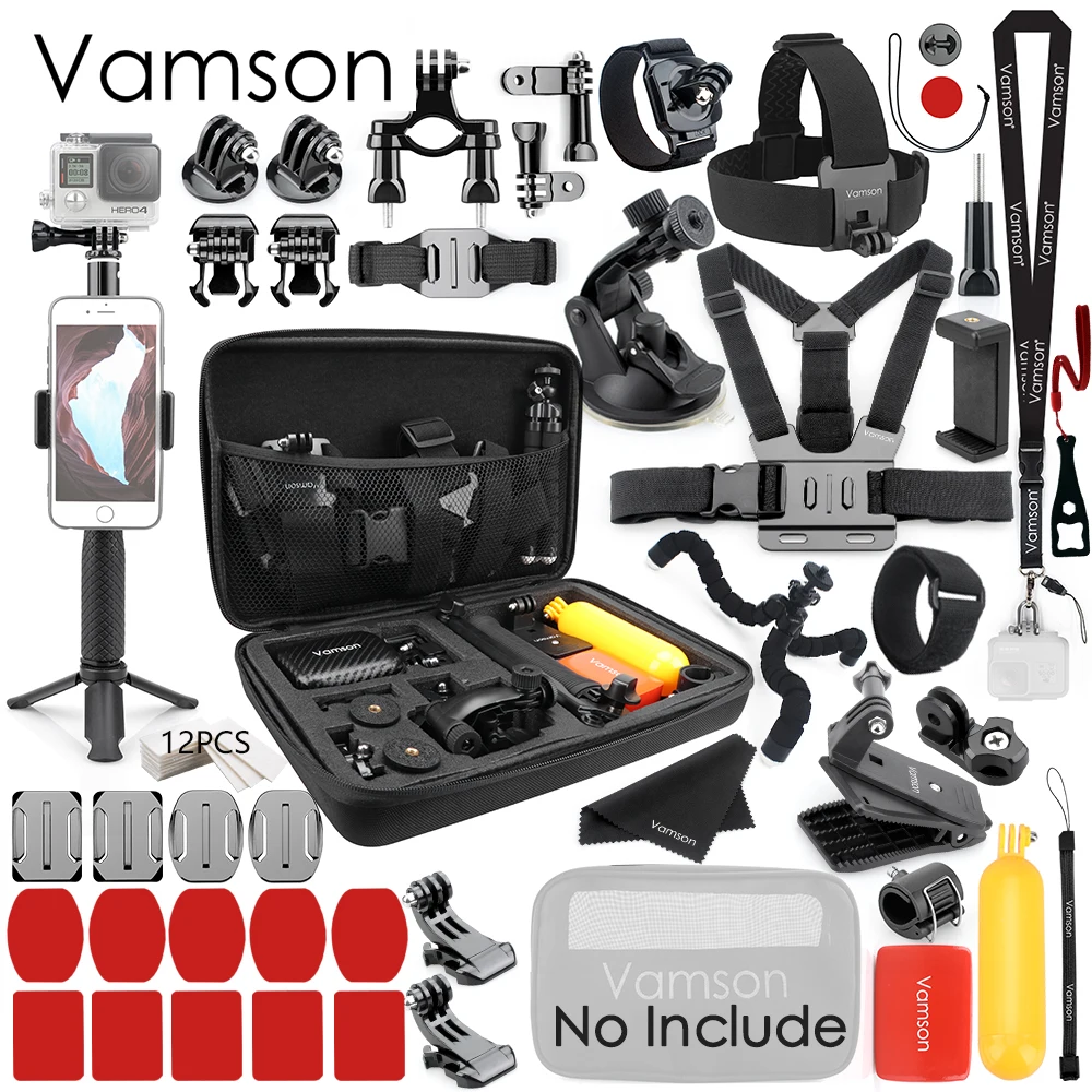 VS85D Vamson для Gopro Hero 7 6 5 4 черный для Gopro аксессуары для Xiaomi Yi 4K Lite для DJI OSMO Экшн-камера SJCAM Eken VS85 - Цвет: VS85D