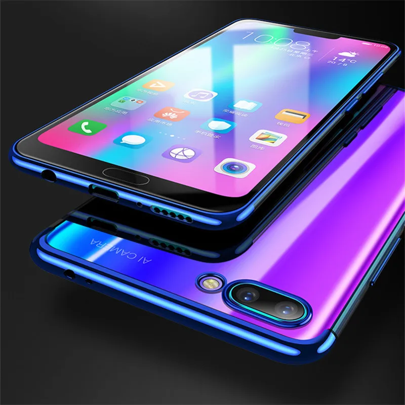Для Huawei Honor 10 покрытие корпуса Ясно Мягкий 9 Lite чехол силиконовый прозрачный для 8