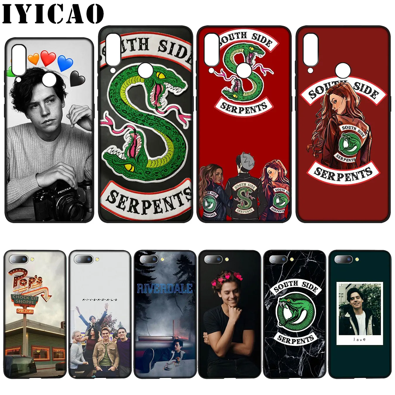 

IYICAO Riverdale South Side Snake Cover love Soft Case for Huawei Y7 Y6 Prime Y9 2018 Honor 8C 8X 8 9 10 Lite 6A 7C 7X 7A Pro