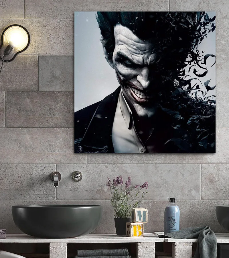 Joker dark style portrait ZFX07 living room home wall modern art decor