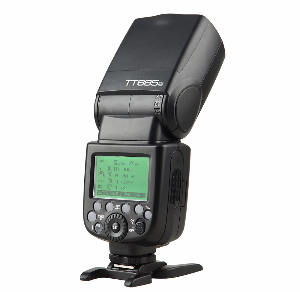 Godox TT685O 2,4G Беспроводной HSS ttl Вспышка Speedlite+ Z кронштейн штатива головы для видеокамеры Olympus E-M10II/E-M5II/E-M1/E-PL8/E-PL7E-PL6