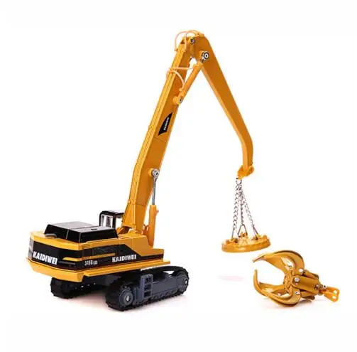 

Alloy Track Electromagnetic Crane Suction Cup Simulation Model 1:87 KDW Alloy Engineering Vehicle Model Crane Children Toys