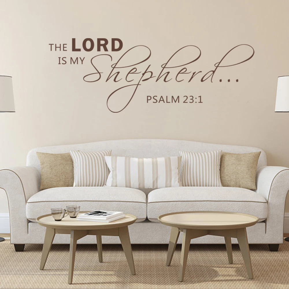 The Lord Is My Shepherd...PSALM 231 Scripture Wall Sticker Religious