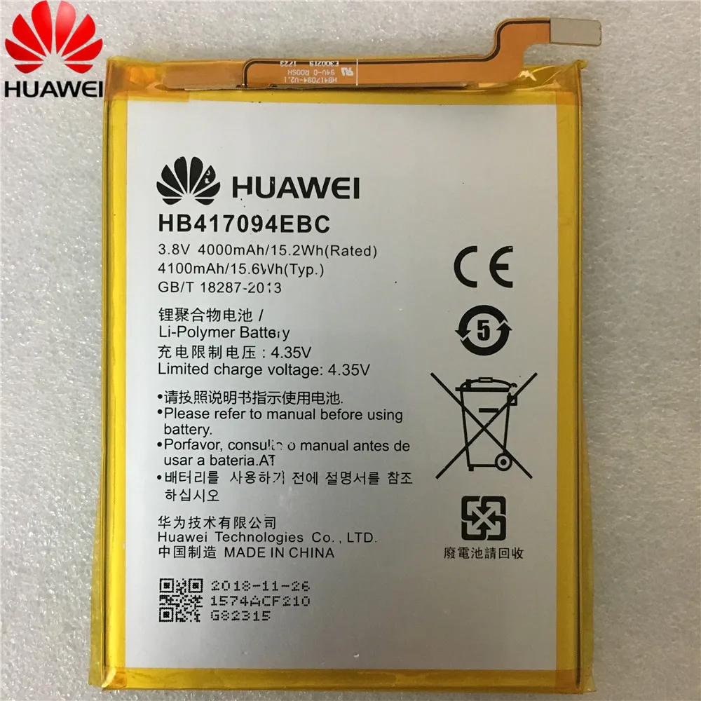 

Original For Huawei HB417094EBC Rechargeable Li-ion phone battery For Huawei Ascend Mate 7 MT7 TL00 TL10 UL00 CL00 4100mAh