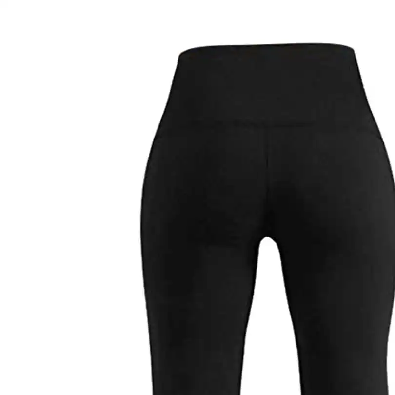  New Fashion Women's Summer Casual Daily Yoga Pants High Waisted Tummy Control Workout Leggings Straight Long Solid  Pants #4F04 (11)