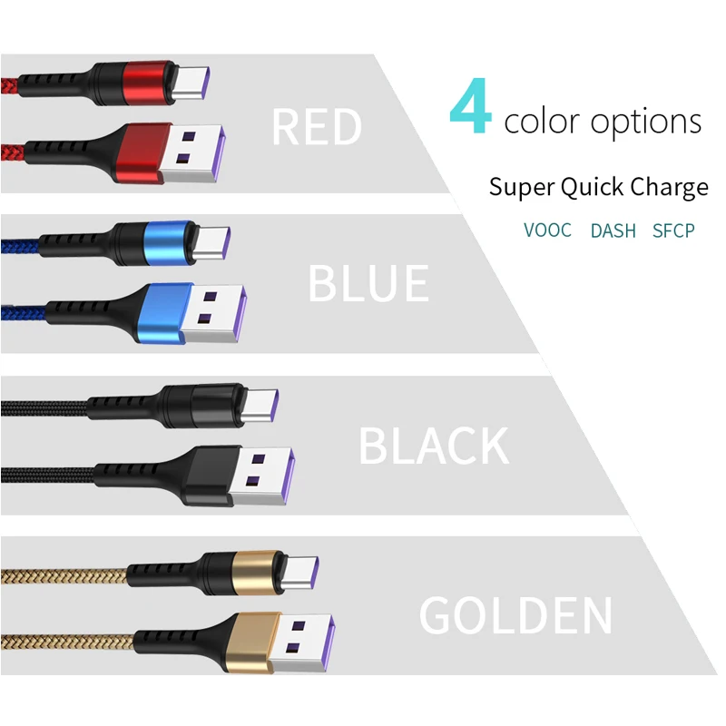 Супер заряда Тип usb C телефонный кабель быстрой зарядки и передачи данных 2in1 нейлон 5A для huawei P10 P20 pro plus Коврики 9 10 RS Porsche Примечание V20