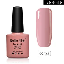 10ml Nude Colors UV Gel Nail Polish Clear Colors Cranberry Red Bling Soak Off Varnish Nail Art Long Lasting gel lacquer