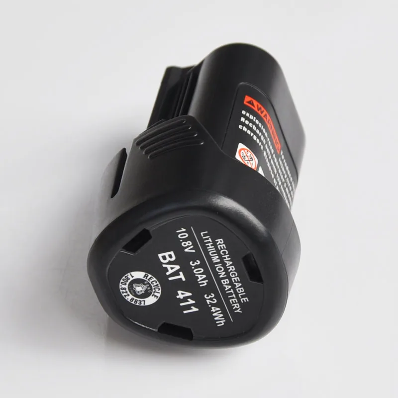 Tanie 3.0Ah 10.8V 12V akumulator litowo jonowy ładowalny akumulator zamiennik dla BOSCH wiertarka akumulatorowa śrubokręt BAT411 BAT412 BAT412A