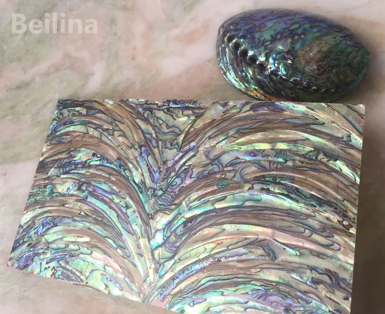 Тип M Новая Зеландия paua abalone оболочки ламинат лист для резных материалов и деревянная инкрустация домашнего ремесла украшения размер 240 мм/140 мм