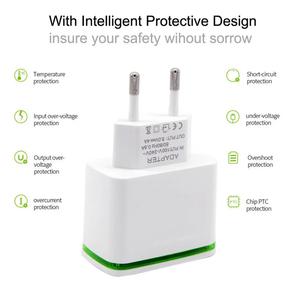 GEUMXL-4-USB-Fast-Charger-for-iPhone-5-6-7-iPad-Samsung-Micro-Typle-C-LED