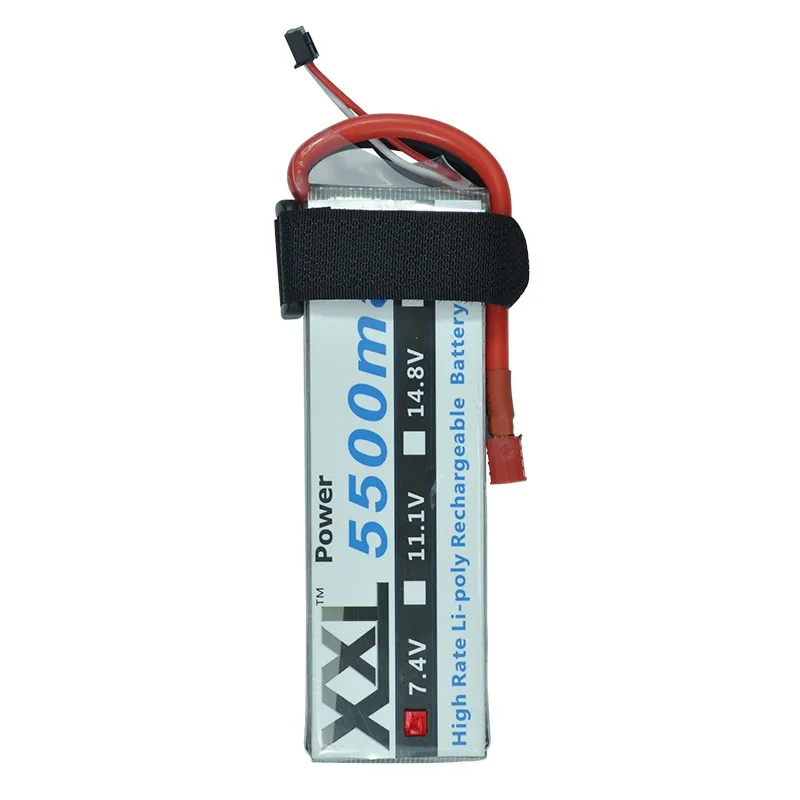 XXL font b RC b font Lipo Battery 2S 5500mAh 7 4V 50C max 100C For