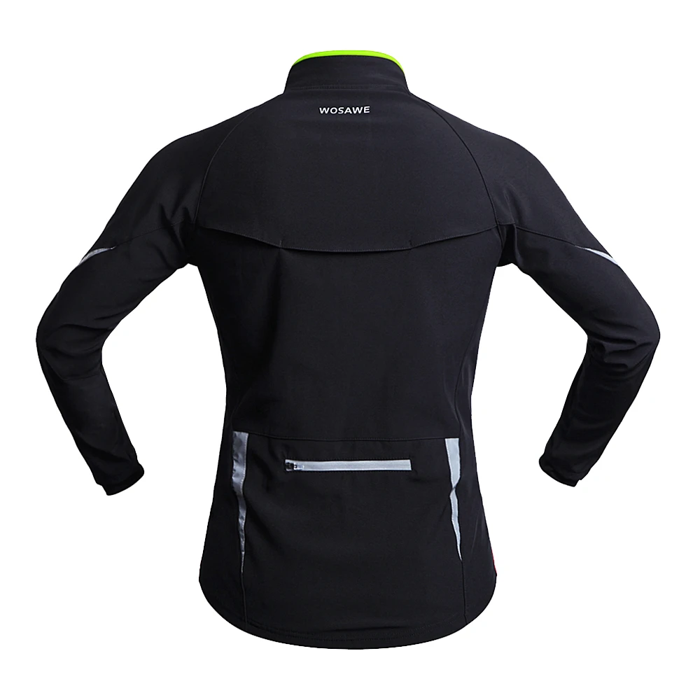 WOSAWE Windproof Waterproof Cycling jacket Long Sleeve Jersey Winter Autumn Warm Up Clothing Cycling Wear Reflective Jackets WOSAWE Windproof Waterproof Cycling jacket Long Sleeve Jersey Winter Autumn Warm Up Clothing Cycling Wear Reflective Jackets