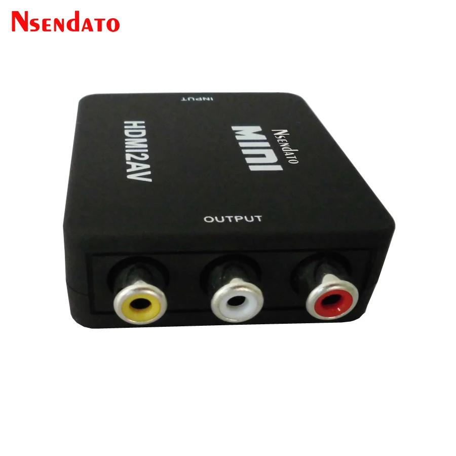 Mini HDMI A RCA Audio Video AV Composito CVBS Adapter Converter HDMI2AV HDMI RCA AV CVBS L R Video