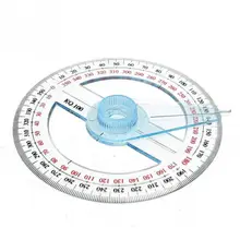 1 шт. портативный круговой 10 см пластик 360 градусов указатель линейка транспортира Угол Finder поворотный рычаг для школы офисные принадлежности