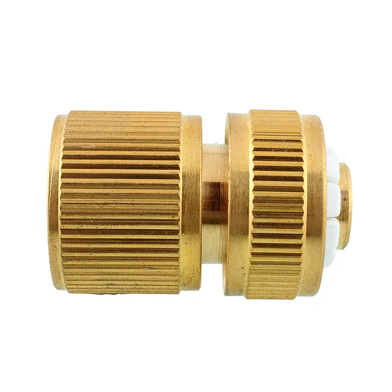 1pc Brass Copper Water Connection Hose Tube Fitting Adapter Garden Water Pipe Tap Quick Connector For Car Wash Home Irrigation