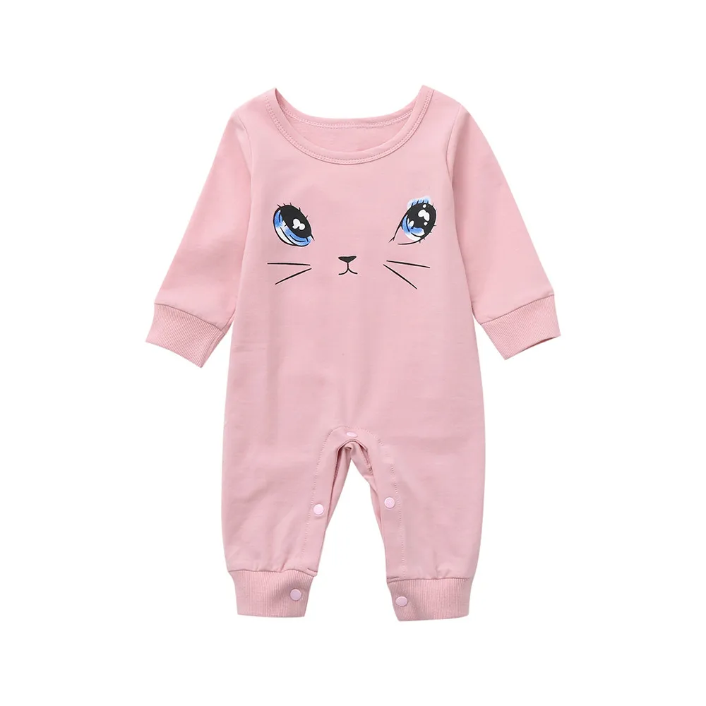 

Newborn Beauty Eyes Romper Infant Baby Girl Clothing Cute Hooded Clothes Romper Long Sleeve Striped Jumpsuit Baby Outfit 1n16