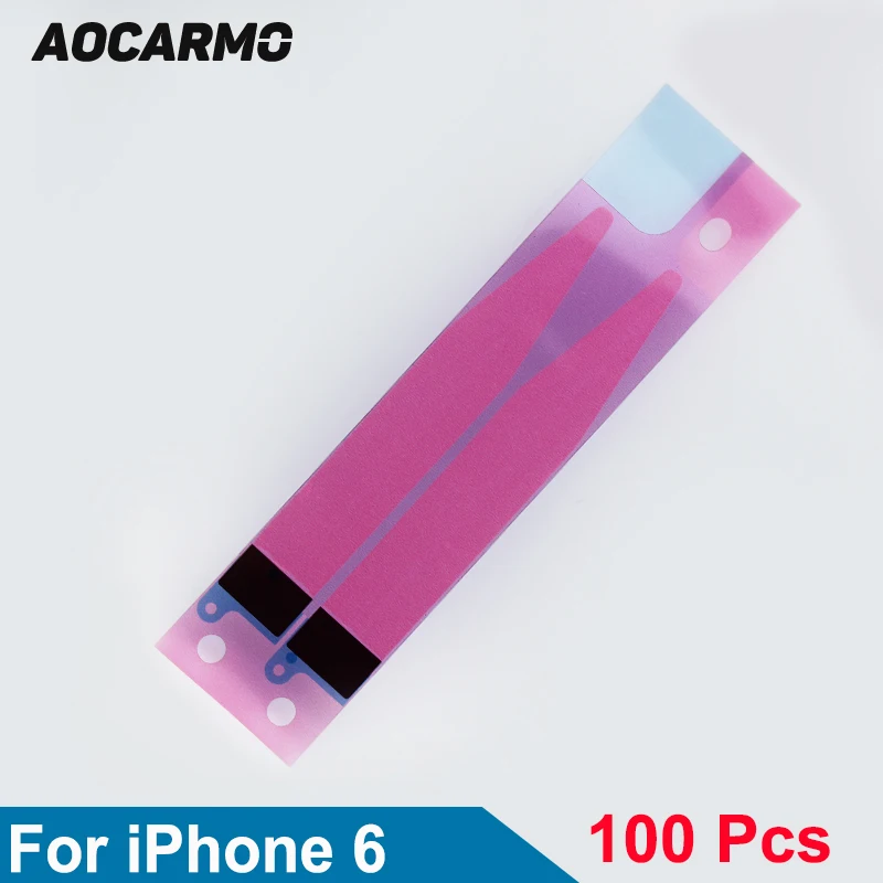 100Pcs/Lot Aocarmo Battery Adhesive Glue Tape Anti static Sticker Strip For iPhone 6 4.7