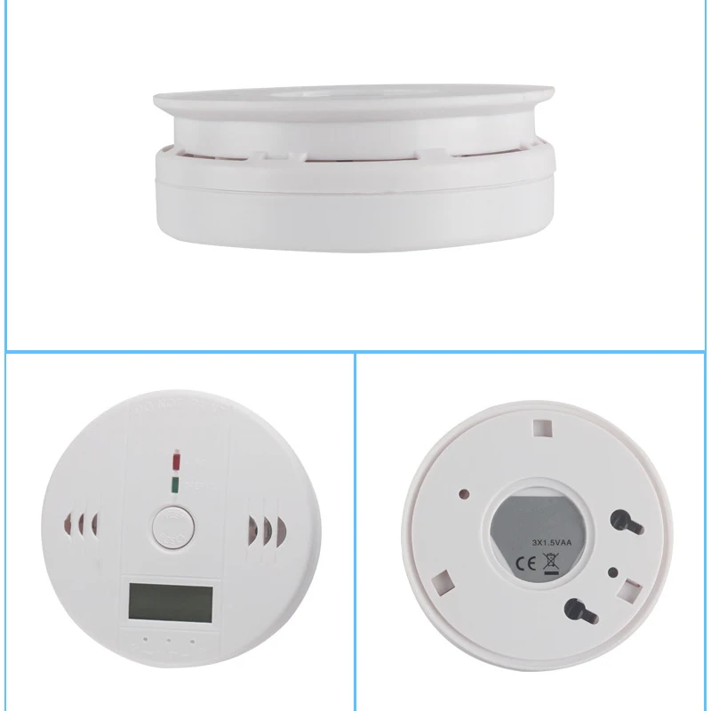 

Portable CO Detector Alarm LCD Security Gas Monitor Carbon Monoxide Detectors Battery Powered SL@88