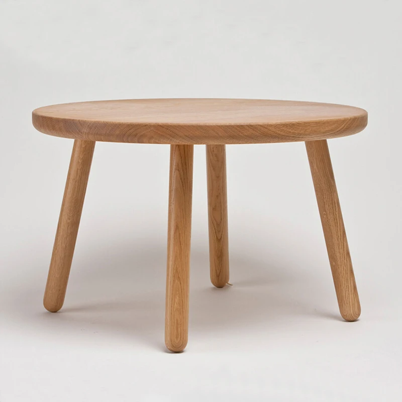 50 CM Round America Oak Wooden Coffee Tablein Coffee Tables from