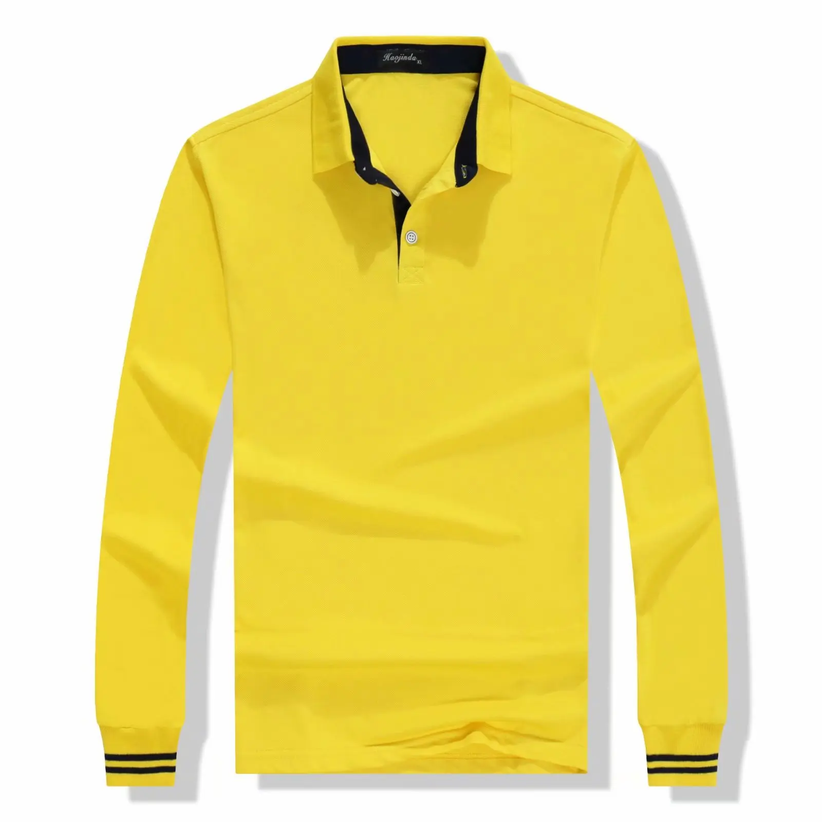 

Men's Polo Shirt High Quality Male Long Sleeve Solid Polo Shirts Camisa Polos Fashion Popular Casual Cotton Plus size S-3XL Tops