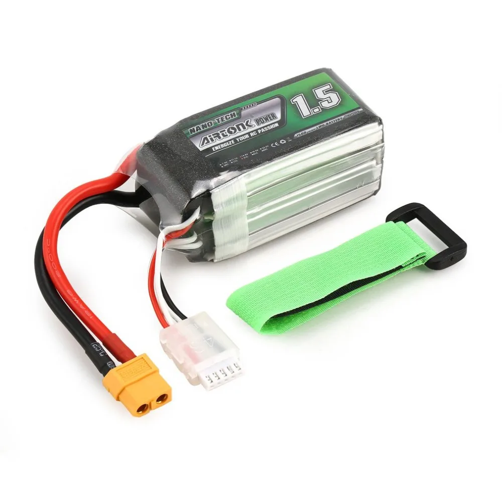 

Airtonk Power 14.8V 1500mAh 45C 4S 1P Lipo Battery XT60 Plug Rechargeable for RC Racing Drone Quadcopter Helicopter Car Boat