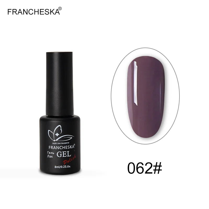 Francheska Гель-лак для ногтей УФ-гель nagels spulletjes gellak Гель-лак nagellak unhas de лак набор цветов nagels nai lart oje - Цвет: gel polish 62