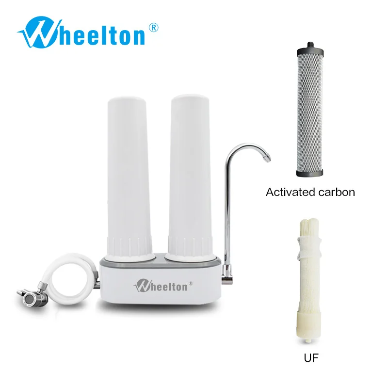 

Wheelton brand Countertop water purifier faucet Carbon and ultrafiltration filter Offer drinkable water conditionally Free shipp