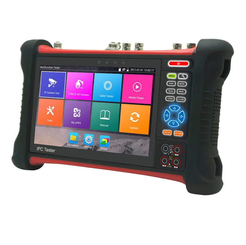 

HD 1920*1200 Retina Touch Screen 8MP AHD TVI CVI 5MP Support 1080P/output HDMI Input 4K Cable tracer Optical power meter test