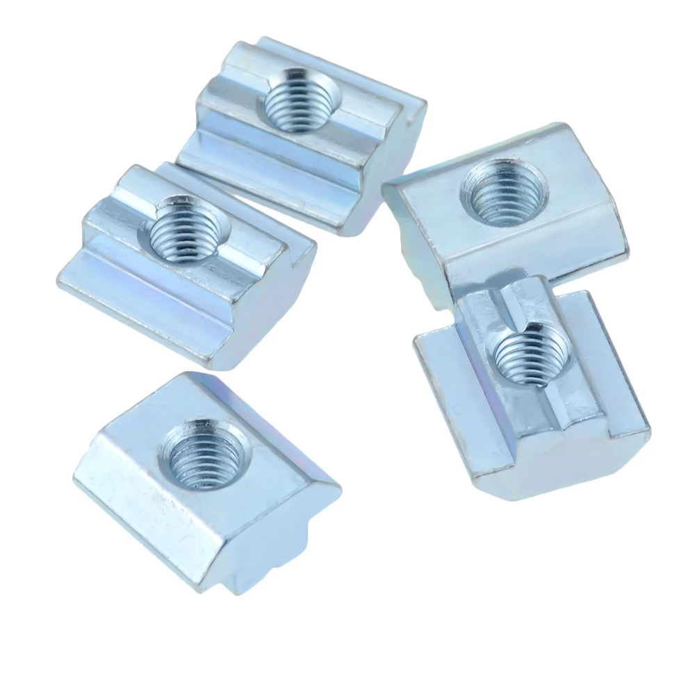 T Sliding Nut Block Square Nuts Zinc Coated Plate Aluminum For EU Standard