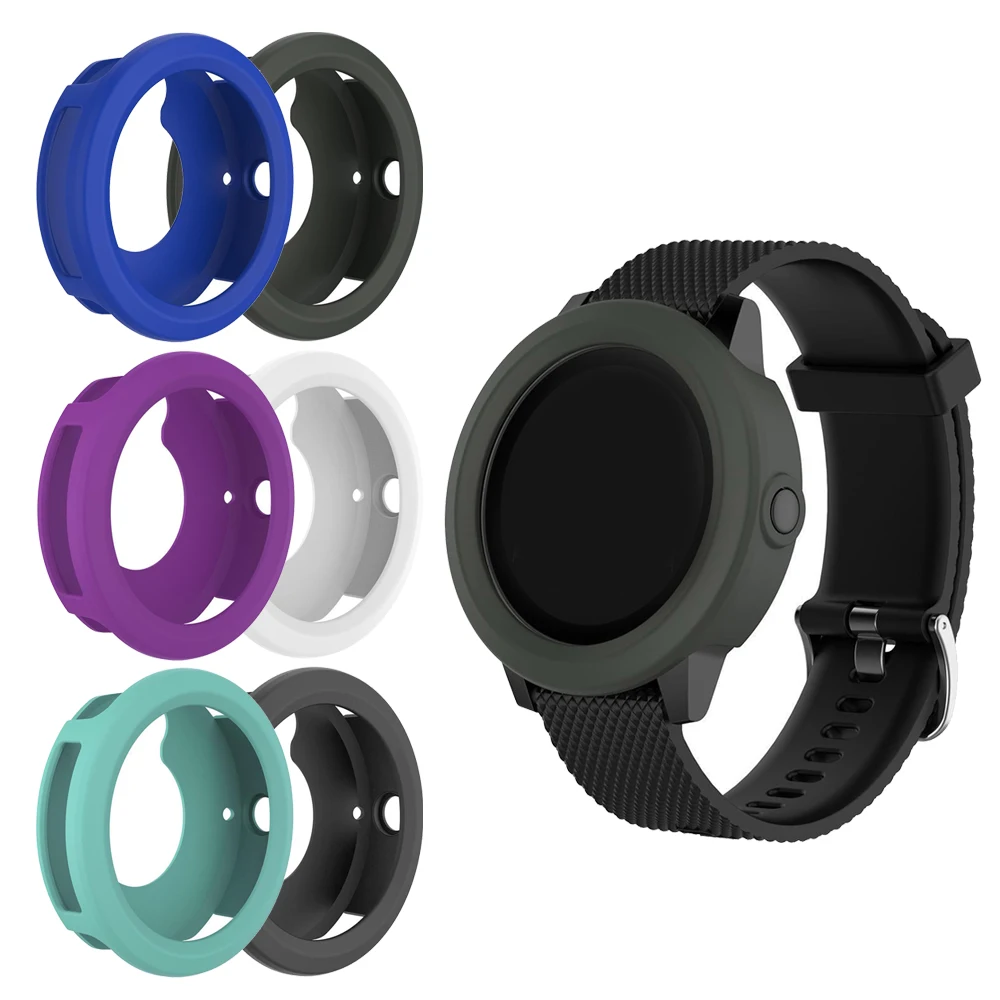

1pcs Silicone Protector Frame Case Cover Shell For Garmin Vivoactive 3 Smart Watch Smart Accessories Watch Protected Case